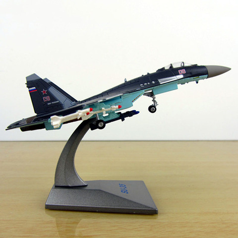 Avion de chasse Su35 de l'armée soviétique, modèle d'avion russe à l'échelle 1/144, jouets pour enfants adultes, pour affichage, collections ► Photo 1/6