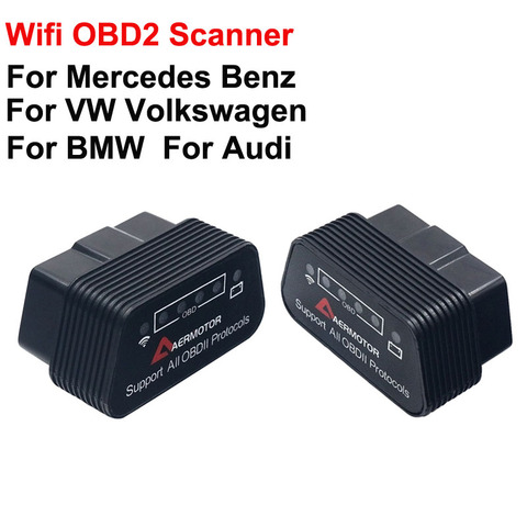 ELM327 – outil de Diagnostic de voiture, lecteur de Code, prise OBD2, Wifi, pour BMW, Audi, AMG, Mercedes, Benz, VW, Android, IOS ► Photo 1/6