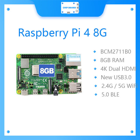 Nouveau Raspberry Pi 4 modèle B 8 go de RAM, complètement amélioré ► Photo 1/6