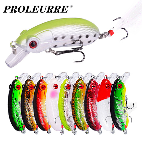 Proleurre – appât artificiel dur coulant avec triple hameçon pour la pêche, leurre pour attraper des poissons, matériel pour pêcher des ménés, avec Wobblers, 6cm, 9.2g, hiver ► Photo 1/6