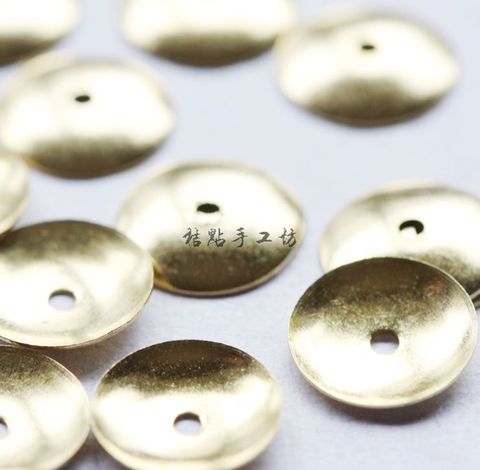 Perles en laiton brut 200 (503C), Caps-10mm pièces ► Photo 1/1
