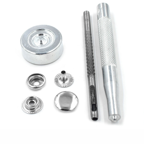 30 ensembles de boutons à pression en métal, 12.5mm 15mm, Rivets, fermoir, boutons de veste ► Photo 1/6