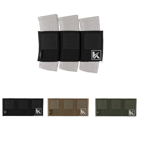 KRYDEX 5.56 Triple pochette d'insertion de magazines pour Micro combat MK3 MK4 poitrine plate-forme Spiritus Style élastique intégré porte revues ► Photo 1/6