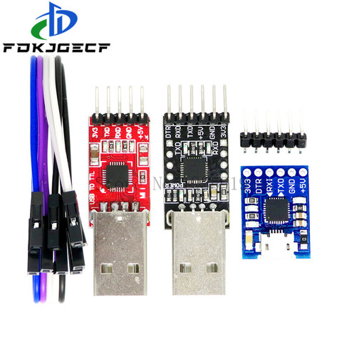 Module de connecteur USB 2.0 à UART TTL 5 broches, convertisseur de série STC, remplacement FT232 CH340 PL2303 CP2102 MICRO USB pour aduino ► Photo 1/4