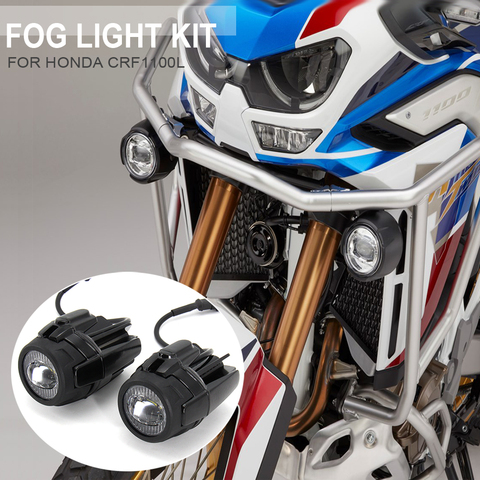Feux antibrouillard pour Honda CRF1100L CRF 1100L CRF1100 L, accessoires de moto, lampe de conduite auxiliaire à double LED africaine ► Photo 1/6