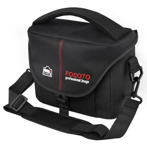 Fosoto DSLR appareil Photo sac housse vidéo Photo numérique photographie épaule sacs en Nylon pour Dslr Sony Canon Nikon appareil Photo et objectif ► Photo 1/6