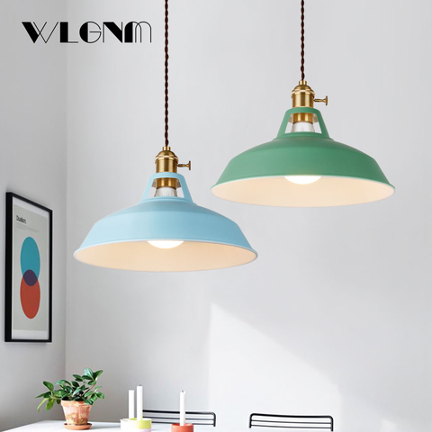 Lampe suspendue colorée, design moderne, luminaire d'intérieur, luminaire d'intérieur ► Photo 1/6