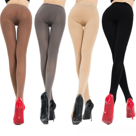 INDJXND femmes nouveau 120D velours automne collants printemps bas fibre cheville longueur mince thermique haute résistance grande taille collants ► Photo 1/6