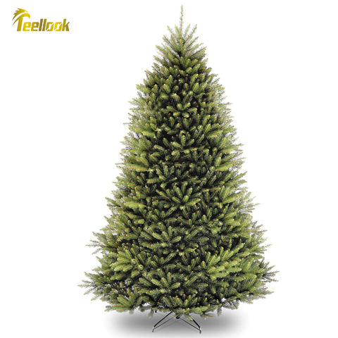 Teellook – arbre de noël en pvc, 1.2m/3.6m, nouvelle matière, décoration pour nouvel an, hôtel, centre commercial, maison ► Photo 1/4