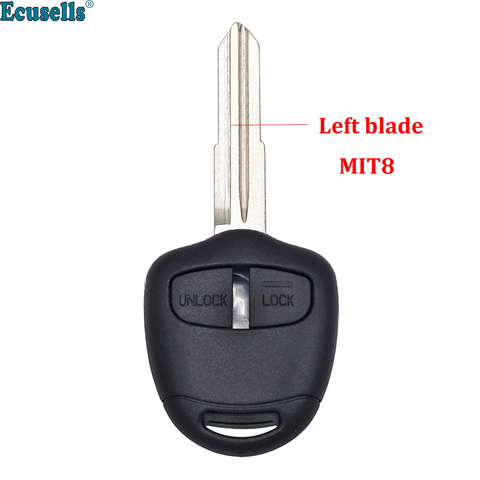 Coque de remplacement à 2 boutons pour clé télécommande, pour Mitsubishi L200, Montero, Pajero, Shogun, Triton, lame gauche, MIT8 ► Photo 1/5