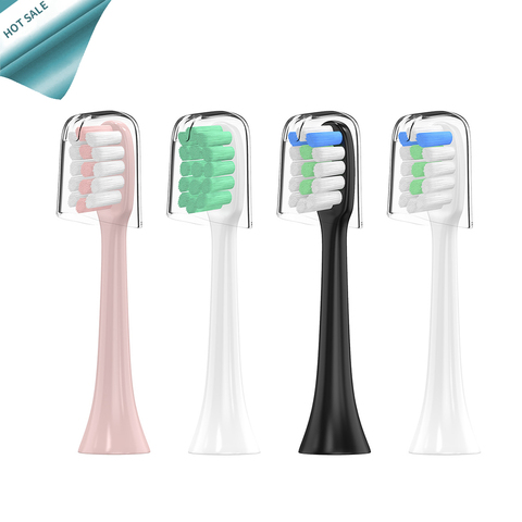 Têtes de brosse à dents de rechange + capuchon pour Xiaomi SOOCAS X1 X3 X5 SOOCARE brosse à dents électrique douce avec P indépendant ► Photo 1/4