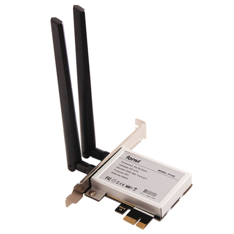 PCI-e PCI Express 1X Adaptateur De Bureau Convertisseur avec 2 * 6dBi Antenne Pour Intel 8260NGW 7260NGW 9260 NGFF M.2 WiFi bluetooth Carte ► Photo 1/6