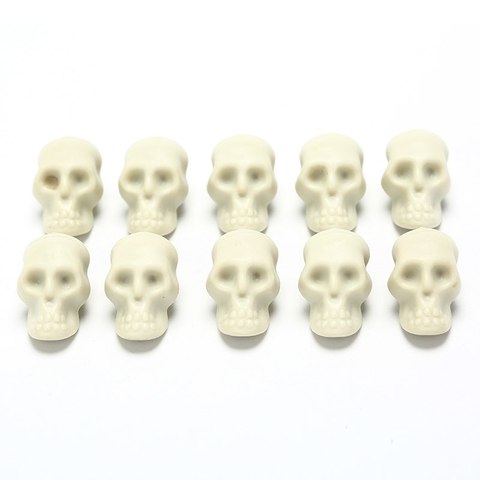 Simulation de crâne humain, réplique en plastique, 10 pièces, de tête de mort, artisanat décoratif ► Photo 1/6