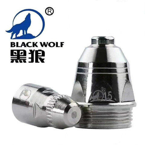 Black wolf – buse de découpe plasma à Air, 20 pièces, consommables CNC originaux, authentiques, pointe d'électrode, coupeur de Plasma à air, P80 ► Photo 1/5