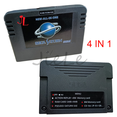 Nouveau-tout-en-1 SEGA SATURN jeu carte SS cartouches avec accélérateur de lecture directe Goldfinger fonction Pseudo KAI 4 mo 8 mo de mémoire ► Photo 1/1