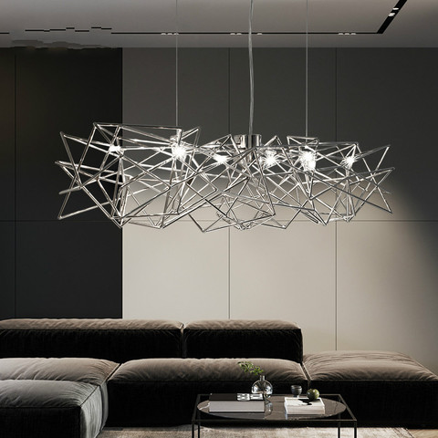 Nordique moderne restaurant led lustres nouveauté art de luxe barre décoration éclairage minimaliste salon barre suspendus lumières ► Photo 1/5