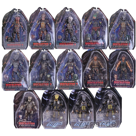 NECA AVP Alien vs Predator cicatrice celtique Falconer, gardien, Stalker serpent, guerrier perdu, Scout, chaman, prédateur, jouet d'action ► Photo 1/6