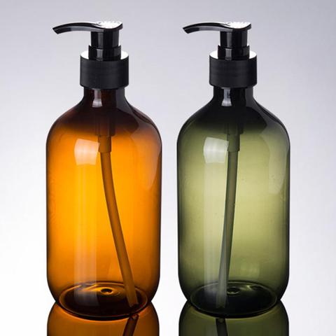 Distributeur de savon pompe de bain vide, bouteille de Lotion de 500/300ml, porte-Gel de douche, bouteilles de pompe à eau liquide, dropshipping ► Photo 1/6