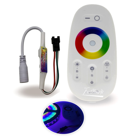 2.4G RF rvb tactile télécommande DC5-24V pour WS2812B WS2811 SK6812 RGB adressable puce 5050 Pixel intelligent Led bande ► Photo 1/6