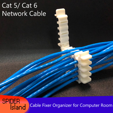 Module réseau Cat 5 / Cat 6, peigne pour la disposition du faisceau de fils, outils de tri pour la fixation de câbles pour chambres d'ordinateur ► Photo 1/6