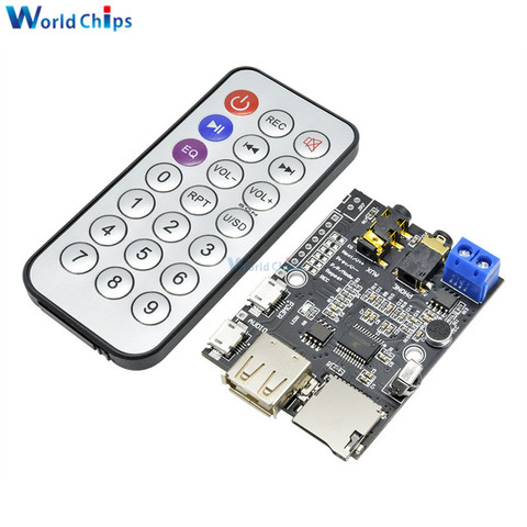 Carte décodeur USB 5V WMA + WAV + MP3, 3 cartes, amplificateur Audio, lecteur, Module de décodage, Support de télécommande, carte TF disque U ► Photo 1/6