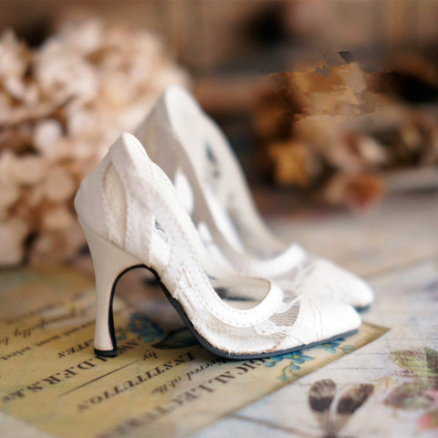 BJD – chaussures de poupée pour 1 / 3 gr sd16 DD, talons hauts en dentelle de base à la mode avec 3 couleurs d'accessoires de poupée ► Photo 1/3