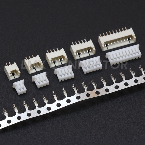Jeu de 20 broches horizontales et droites de 1.25mm, Micro JST, 2/3/4/5/6/7/8/9/10/11/12P, tête + boîtier + borne) ► Photo 1/6