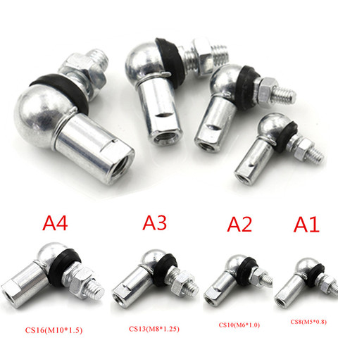 Embout à rotule de haute qualité, 1 pièce, anneau antipoussière, M5 M6 M8 M10 à Angle droit CS8/CS10/CS13/CS16 ► Photo 1/6