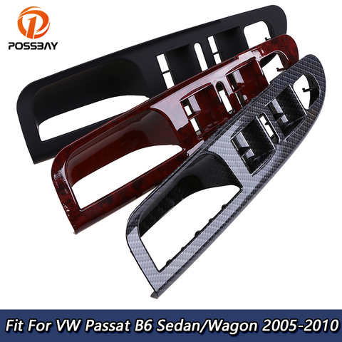 POSSBAY – panneau de commande de commutateur de fenêtre principale, lunette de porte Auto, garniture latérale gauche pour VW Passat B6 berline/Wagon 2005 – 2010 3C1867171B ► Photo 1/6