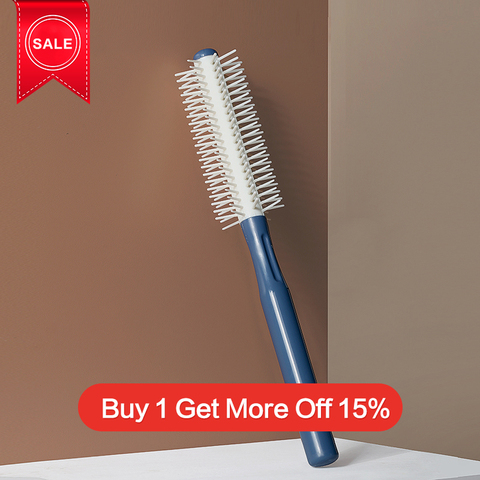 KINEPIN style peigne à cheveux rond friser brosse à cheveux élastique rouleau peigne dents barbier coiffure outils de coiffure ► Photo 1/6
