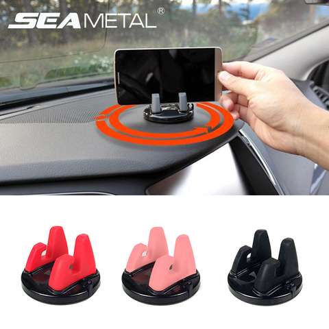 Support de voiture pour téléphone | Gadget de voiture, Support pour téléphone rotatif à 360 degrés Support de Smartphone antidérapant, Support de ligne pour Navigation GPS et tableau de bord ► Photo 1/6