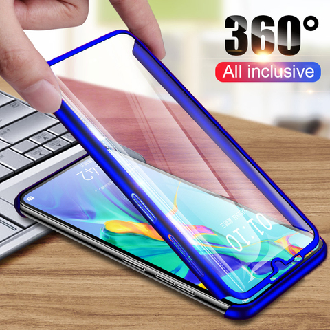 Coque complète 360 degrés pour Huawei, compatible modèles Y5, Y6, Y7 Pro, Y9 Prime, 2022, 2022, Honor 5X, 6X, 7, 7C, 7X, 8, 8A, 8X, 9, 9X, 10, 10i, 20, 20i ► Photo 1/6