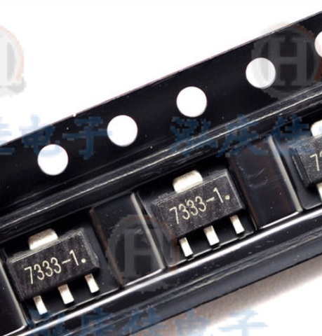 Régulateur de basse tension IC 7333, 10 pièces/lot, ssot-89 HT7333 100%-1 7333A-1 SOT-89 SMD, courant élevé, nouveau ► Photo 1/1