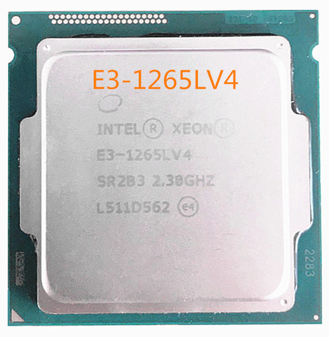 Processeur Intel Xeon E3-1265LV4 d'origine 2.30GHz 8M LGA1150 processeur Quad-core E3-1265L V4 livraison gratuite ► Photo 1/2