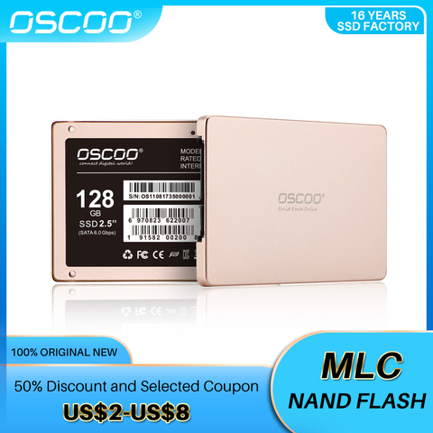 Disque dur SSD de 2.5 pouces, avec capacité de 32 go, 64 go, 128 go, 256 go, 512 go, MLC NAND Flash, pour la remise à neuf d'un ordinateur portable ► Photo 1/6
