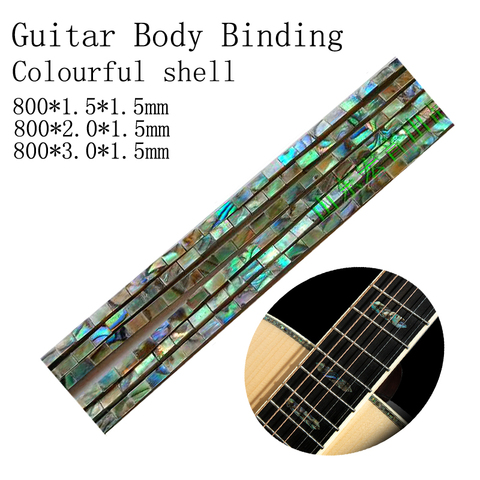 Reliure de guitare acoustique couleur Abalone, 2 pièces, accessoires de guitare acoustique, largeur 3mm/4mm/5mm/6mm ► Photo 1/6