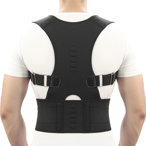 Nouveau correcteur de Posture magnétique néoprène dos Corset orthèse lisseur épaule dos ceinture colonne vertébrale soutien ceinture pour hommes femmes ► Photo 1/6