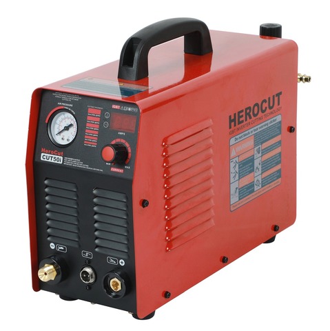 Découpeur plasma IGBT Herocut CUT50i, 50 ampères, 220V DC, avec air, coupe propre jusqu'à 15mm d'épaisseur ► Photo 1/4