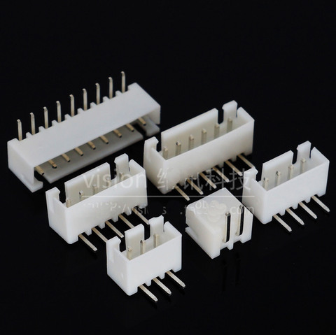 10 pièces XH2.54 2P/3P/4P/5P/6P/7P/8P/9P/10P/11P/12P/13P/14 adaptateur de fil de connecteur à 90 degrés, pas de 2.54mm, JST ► Photo 1/1