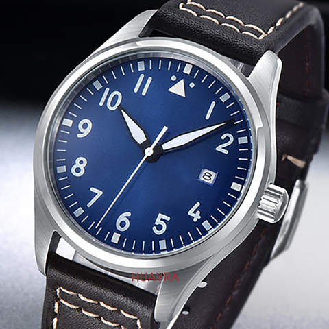 Mingzhu2813 – montre mécanique pour homme, classique, noir/bleu, cadran lumineux, automatique, sport, AAA, haute qualité, 40mm ► Photo 1/6