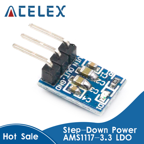 1 pièces AMS1117-3.3 LDO 800MA DC 5V à 3.3V Module d'alimentation abaisseur ► Photo 1/6