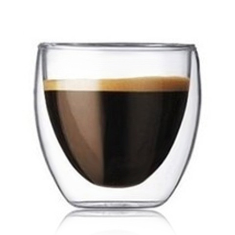 Verre à Double borosilicate isolé pour le café, le thé, les jus de fruits, le vin rouge, WJ10163 ► Photo 1/4