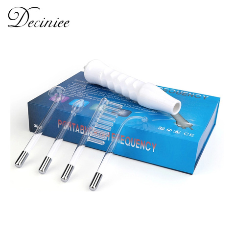 4 en 1 haute fréquence électrode baguette électrothérapie Tube de verre dispositif de beauté acné détachant soins de la peau du visage Spa 110V-240V ► Photo 1/6