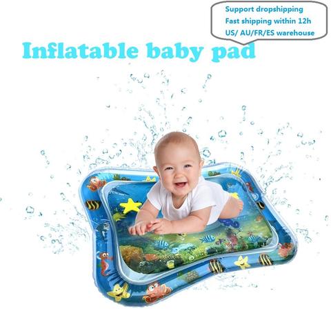 Tapis d'eau gonflable d'été pour bébé coussin de sécurité tapis de glace éducation précoce bébé jouets jouer ► Photo 1/6