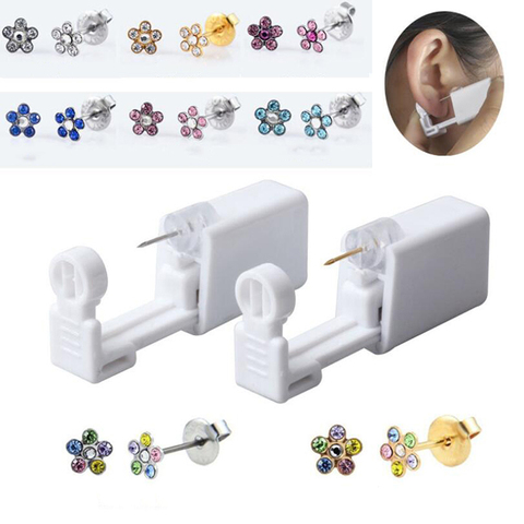 1 pièces pistolet stérile jetable pour percer l'unité de perçage d'oreille Cartilage Tragus Helix Piercing pistolet outils Kit boucle d'oreille goujon ► Photo 1/6