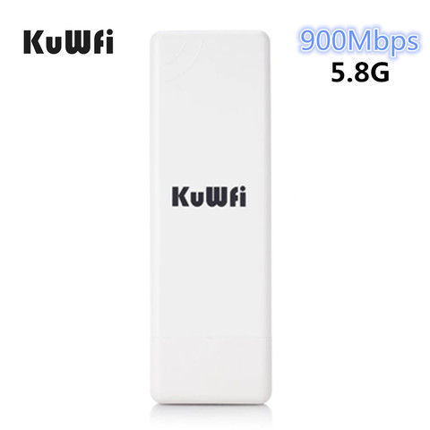 KuWFi 2KM sans fil extérieur CPE WIFI routeur 5.8G 900Mbps Point d'accès AP routeur 1000mW WIFI pont WIFI répéteur WIFI Extender ► Photo 1/6