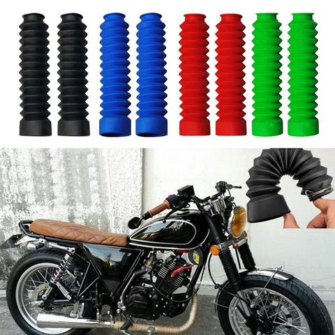 Cache-botte de fourche avant pour moto Suzuki GS125, protection anti-poussière, Durable, 2 pièces, facile à installer ► Photo 1/6