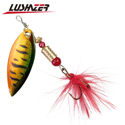 LUSHAZER – leurre métallique rigide de type cuillère, appât artificiel idéal pour la pêche au spinnerbait, wobbler, 3/6g, livraison gratuite ► Photo 1/6