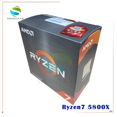 Nouveau AMD Ryzen 7 5800X R7 5800X 3.8 GHz huit cœurs seize fils 105W processeur d'unité centrale L3 = 32M 100-000000063 Socket AM4 pas de ventilateur ► Photo 1/3