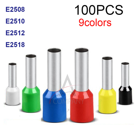 E7508 100 pcs/pack Tube isolant bornes Isolées 0.75MM2 Câble Fil Connecteur Isolant Crimp Terminal ► Photo 1/6